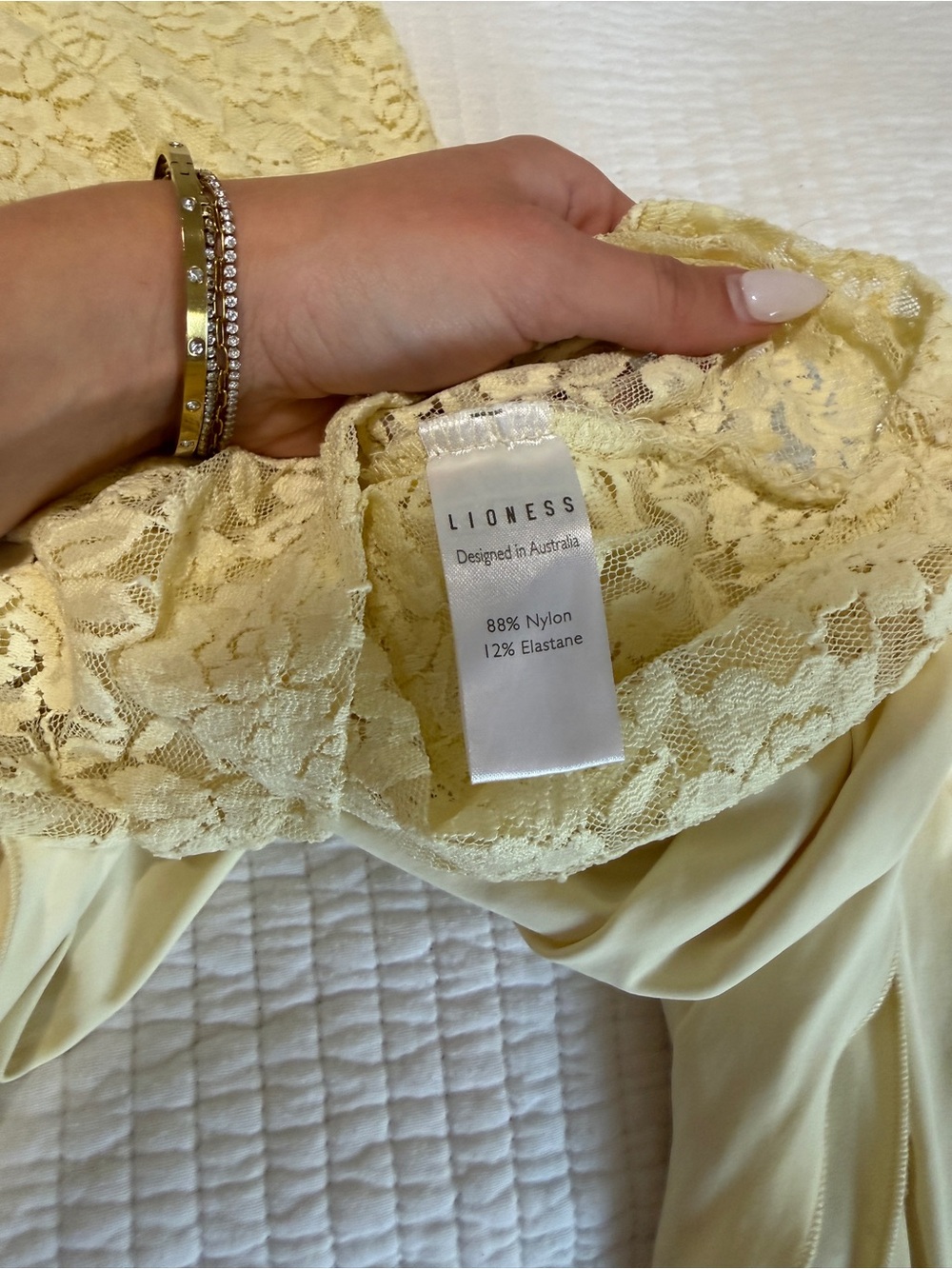 Lioness Midnight Mini Dress in Butter XS - Picture 7 of 9
